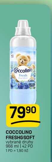 COCCOLINO FRESH&SOFT vybrané druhy 966 ml