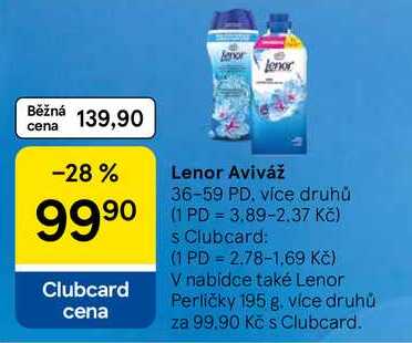 Lenor Aviváž, 36-59 PD Tesco