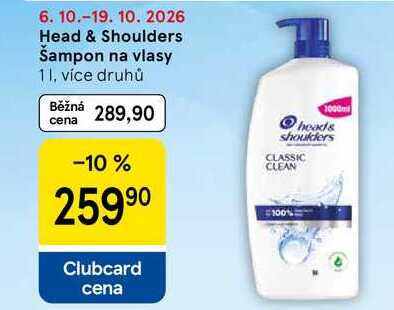 Head & Shoulders Šampon na vlasy, 1 l Tesco
