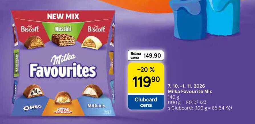 Milka Favourite Mix, 140 g