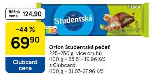 Orion Studentská pečeť, 225-250 g, více druhů