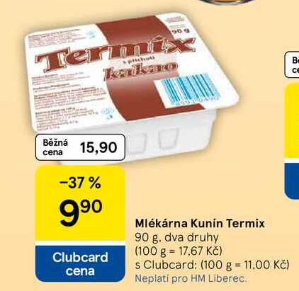 Mlékárna Kunín Termix, 90 g