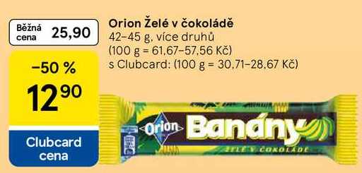 Orion Želé v čokoládě, 42-45 g, více druhů