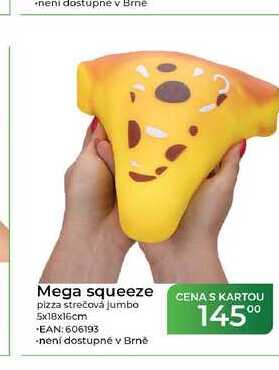 Mega squeeze pizza strečová jumbo 5x18x16cm