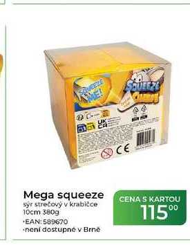 Mega squeeze sýr strečový v krabičce 10cm 380g