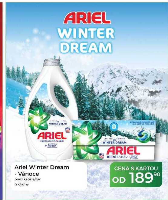 Ariel Winter Dream - Vánoce prací kapsle/gel 2 druhy Tamda Foods