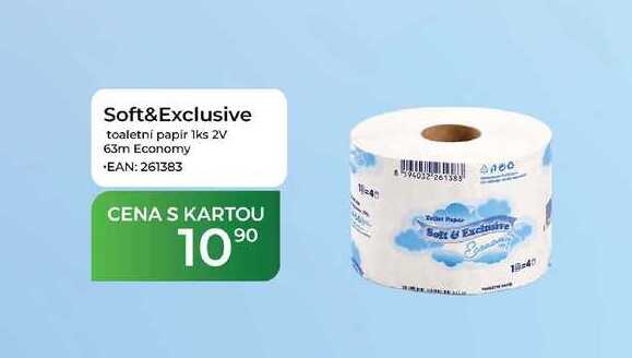 Soft&Exclusive toaletní papír 1ks 2V 63m Economy Tamda Foods