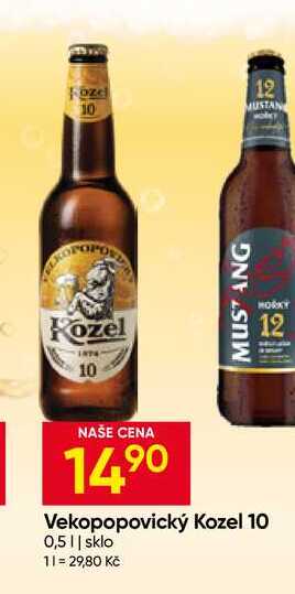 Vekopopovický Kozel 10 0,5l sklo