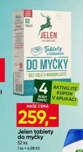 Jelen tablety do myčky 52 ks
