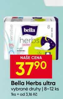 Bella Herbs Ultra Slipové vložky 8-12ks Hruška