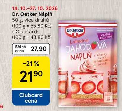 Dr. Oetker Náplň, 50 g, více druhů