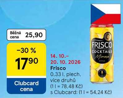 Frisco, 0.33 l, plech 
