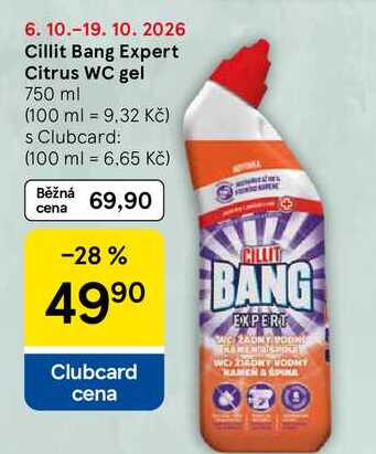 Cillit Bang Expert Citrus WC gel, 750 ml Tesco