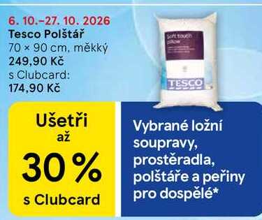 Tesco Polštář 70 x 90 cm, měkký