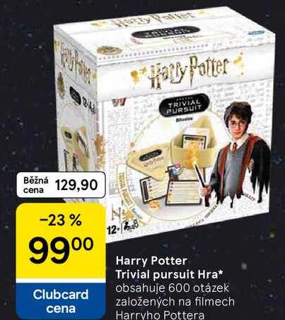 Harry Potter Trivial pursuit Hra, obsahuje 600 otázek založených na filmech Harryho Pottera Tesco