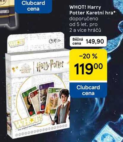 WHOT! Harry Potter Karetní hra, doporučeno od 5 let, pro 2 a více hráčů Tesco