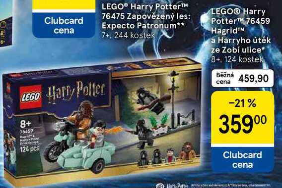 LEGO® Harry Potter™ 76459 Hagrid™ a Harryho útěk ze Zobí ulice* 8+, 124 kostek Tesco