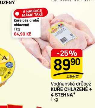 Kuře bez drobů chlazené 1 kg