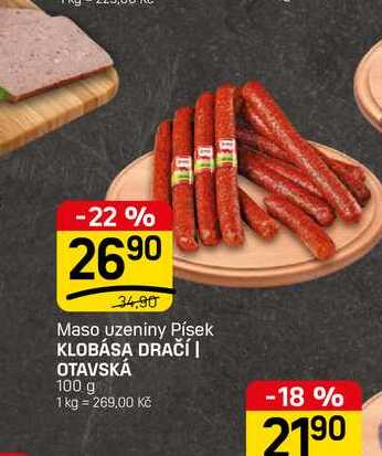 KLOBÁSA DRAČÍ | OTAVSKÁ 100 g 