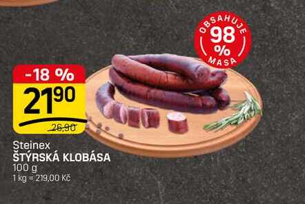 ŠTÝRSKÁ KLOBÁSA 100 g 