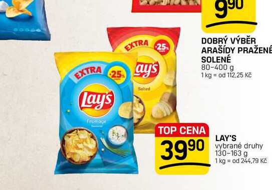 LAY'S vybrané druhy 130-163 g