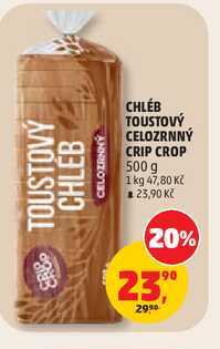 CHLÉB TOUSTOVÝ CELOZRNNÝ CRIP CROP 500 g