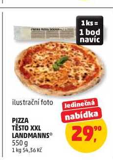 PIZZA TĚSTO XXL LANDMANNS 550 g