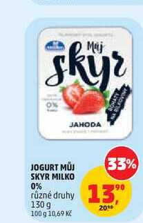 Milko Můj Skyr 130g, vybrané druhy
