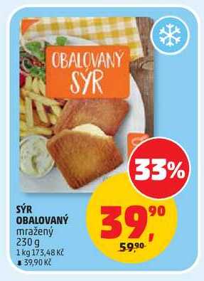 SÝR OBALOVANÝ mražený 230 g 