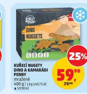 KUŘECÍ NUGETY DINO A KAMARÁDI mražené 400 g