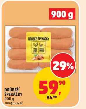 DRŮBEŽÍ ŠPEKÁČKY 900 g