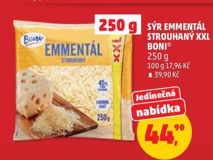 BONI EMMENTÁL STROUHANÝ XXL 250 g