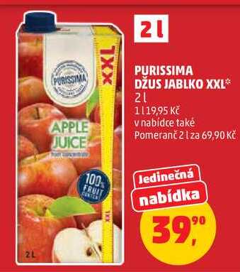 PURISSIMA DŽUS JABLKO 2l