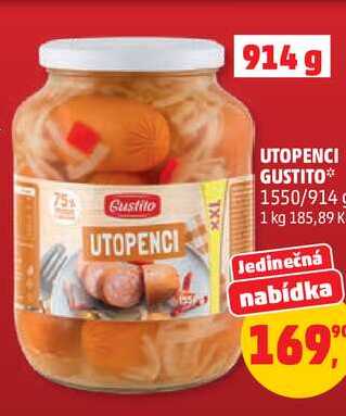 UTOPENCI GUSTITO 1550/914 g 