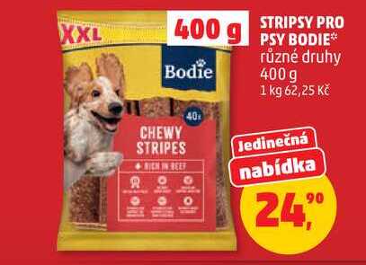 BODIE stripsy pro psy různé druhy 400 g