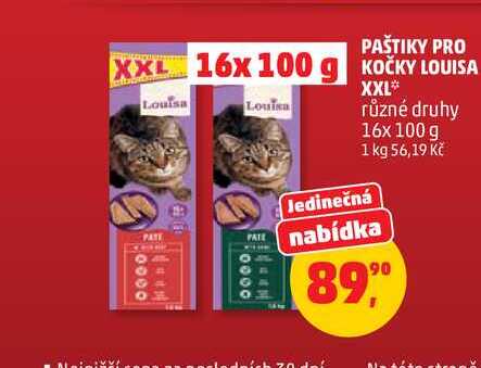 LOUISA PAŠTIKY PRO KOČKY 6x 100 g
