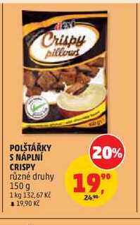 POLŠTÁŘKY S NÁPLNÍ CRISPY různé druhy 150 g