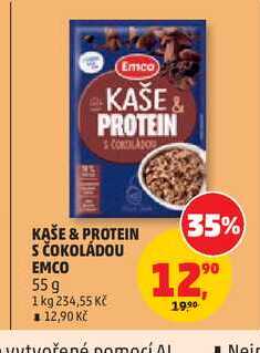 Emco KAŠE & PROTEIN S ČOKOLÁDOU 55 g 