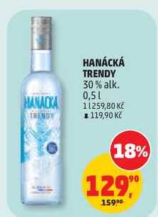 HANÁCKÁ TRENDY 30% alk. 0,5l