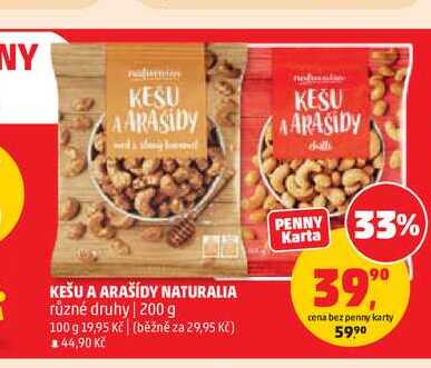 NATURALIA ARAŠÍDY různé druhy 200 g