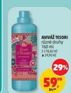TESORI aviváž různé druhy 760 ml Penny Market