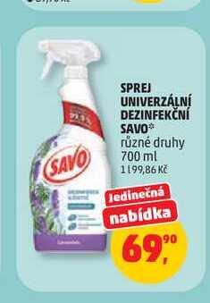 SAVO různé druhy 700 ml