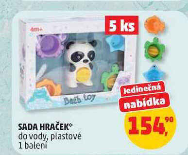 sADA HRAČEK do vody, plastové 1 balení