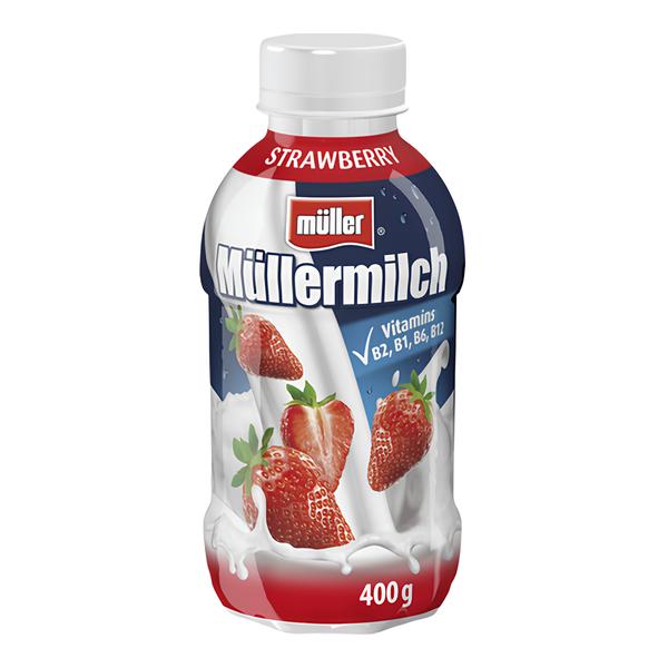 Müllermilch Mléčný nápoj s jahodami