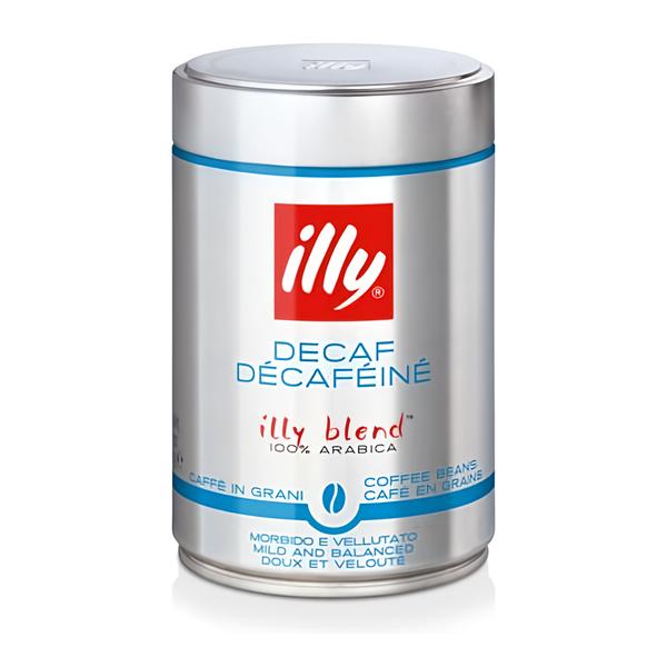 illy zrnková káva bez kofeinu