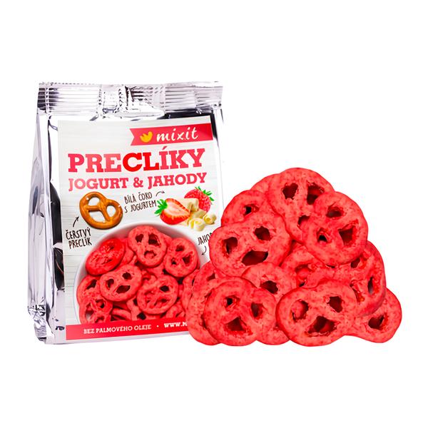 Mixit Preclíky do kapsy - Jogurtová čokoláda s jahodami