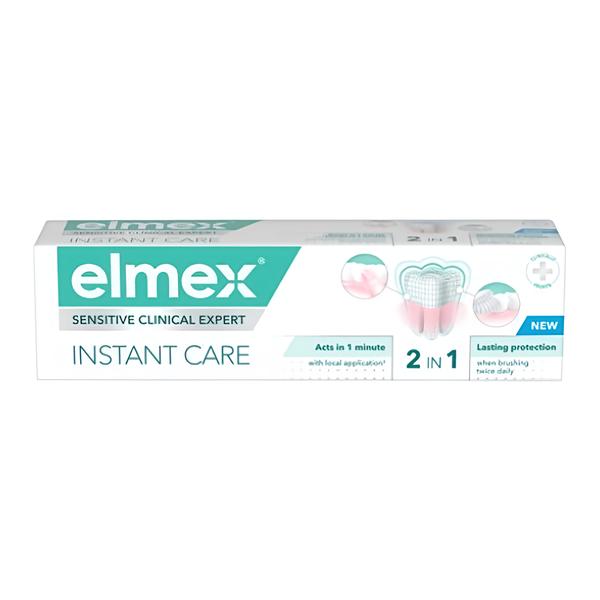 Elmex Zubní pasta Sensitive Clinical Expert Instant Care 2v1