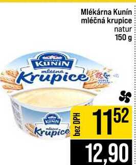 Mlékárna Kunín mléčná krupice natur 150 g 