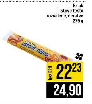 Brick listové těsto rozválené, čerstvé 275 g