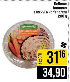 Delimax hummus s mrkví a koriandrem 200 g 